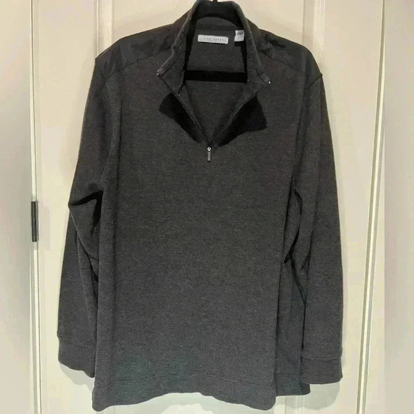 JOHN HENRY MENS BLACK QUARTER ZIP PULLOVER SIZE XXL - Picture 1 of 5